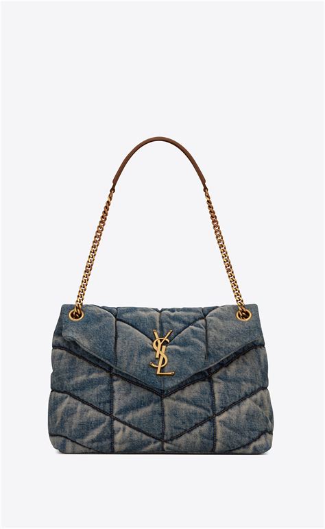 ysl bags big|YSL denim tote.